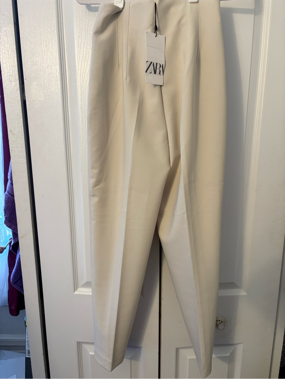 Zara Cream Tailored Dress Pants Women’s Size 4-6